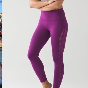 Purple high times rhythm lululemon yoga pants
